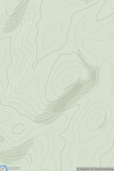 Thumbnail image for Dun Dubh [Oban to Loch Fyne] [NR898957] showing contour plot for surrounding peak